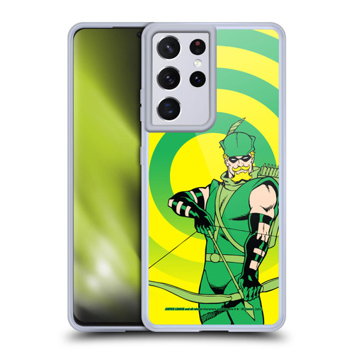 Justice League DC Comics Green Arrow Comic Art Classic Soft Gel Case for Samsung Galaxy S21 Ultra 5G