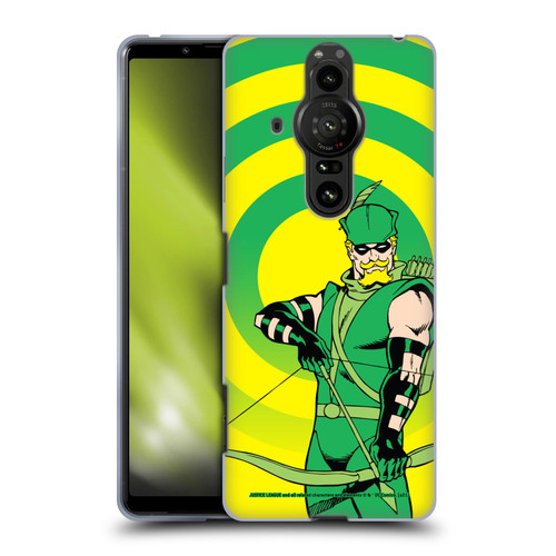 Justice League DC Comics Green Arrow Comic Art Classic Soft Gel Case for Sony Xperia Pro-I