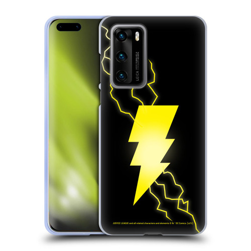 Justice League DC Comics Shazam Black Adam Classic Logo Soft Gel Case for Huawei P40 5G