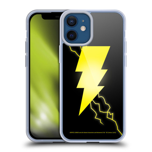 Justice League DC Comics Shazam Black Adam Classic Logo Soft Gel Case for Apple iPhone 12 Mini