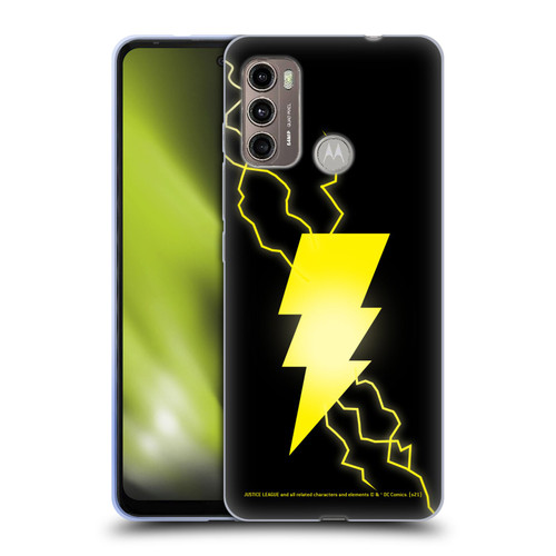 Justice League DC Comics Shazam Black Adam Classic Logo Soft Gel Case for Motorola Moto G60 / Moto G40 Fusion