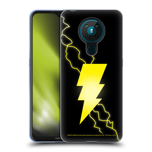 Justice League DC Comics Shazam Black Adam Classic Logo Soft Gel Case for Nokia 5.3