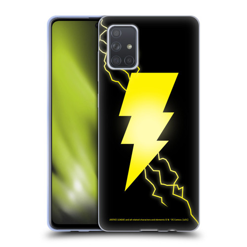 Justice League DC Comics Shazam Black Adam Classic Logo Soft Gel Case for Samsung Galaxy A71 (2019)