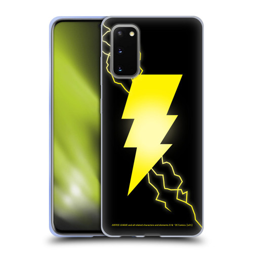 Justice League DC Comics Shazam Black Adam Classic Logo Soft Gel Case for Samsung Galaxy S20 / S20 5G