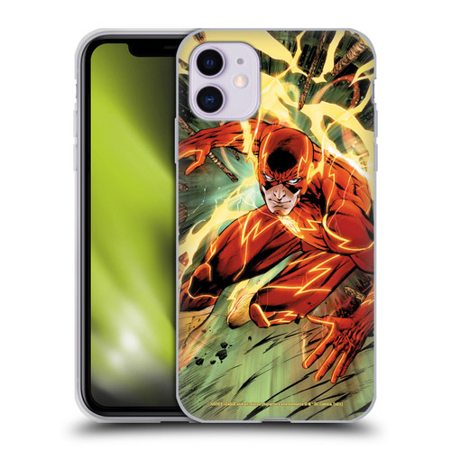 Justice League DC Comics The Flash Comic Book Cover New 52 #9 Soft Gel Case for Apple iPhone 11