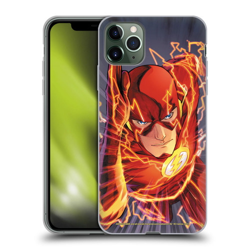 Justice League DC Comics The Flash Comic Book Cover Vol 1 Move Forward Soft Gel Case for Apple iPhone 11 Pro Max