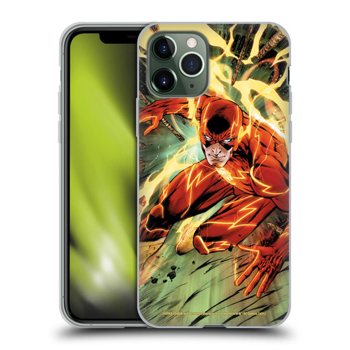 Justice League DC Comics The Flash Comic Book Cover New 52 #9 Soft Gel Case for Apple iPhone 11 Pro