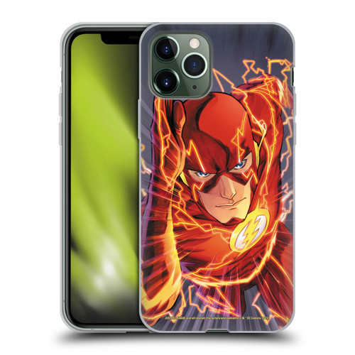 Justice League DC Comics The Flash Comic Book Cover Vol 1 Move Forward Soft Gel Case for Apple iPhone 11 Pro