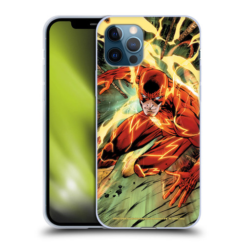 Justice League DC Comics The Flash Comic Book Cover New 52 #9 Soft Gel Case for Apple iPhone 12 / iPhone 12 Pro