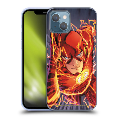 Justice League DC Comics The Flash Comic Book Cover Vol 1 Move Forward Soft Gel Case for Apple iPhone 13