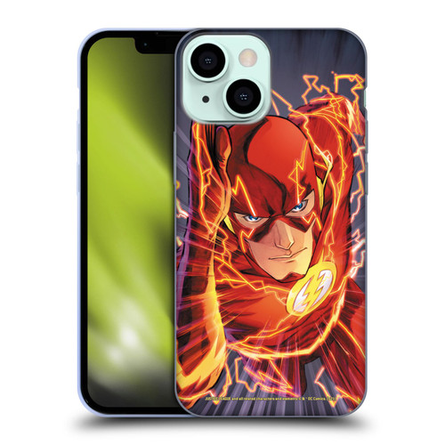 Justice League DC Comics The Flash Comic Book Cover Vol 1 Move Forward Soft Gel Case for Apple iPhone 13 Mini
