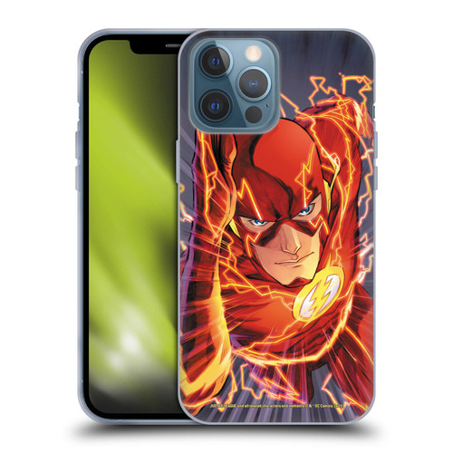 Justice League DC Comics The Flash Comic Book Cover Vol 1 Move Forward Soft Gel Case for Apple iPhone 13 Pro Max