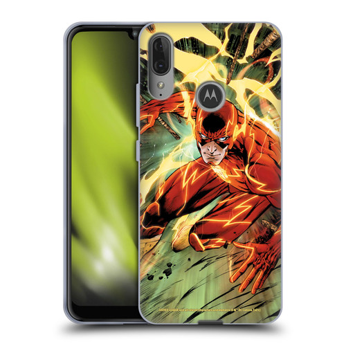 Justice League DC Comics The Flash Comic Book Cover New 52 #9 Soft Gel Case for Motorola Moto E6 Plus