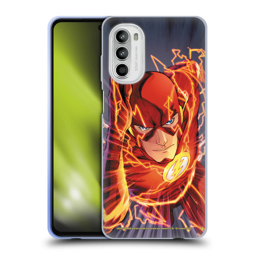 Justice League DC Comics The Flash Comic Book Cover Vol 1 Move Forward Soft Gel Case for Motorola Moto G52