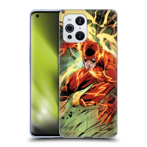 Justice League DC Comics The Flash Comic Book Cover New 52 #9 Soft Gel Case for OPPO Find X3 / Pro