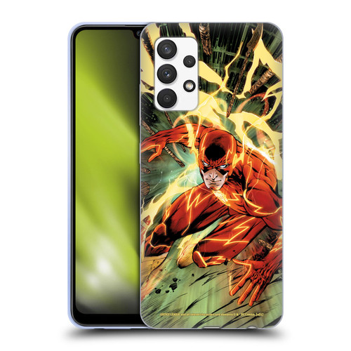Justice League DC Comics The Flash Comic Book Cover New 52 #9 Soft Gel Case for Samsung Galaxy A32 (2021)