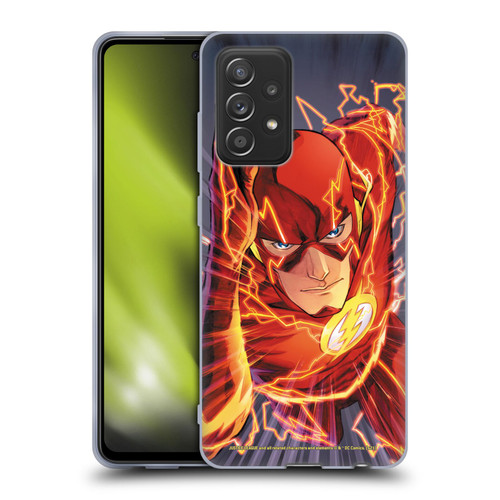 Justice League DC Comics The Flash Comic Book Cover Vol 1 Move Forward Soft Gel Case for Samsung Galaxy A52 / A52s / 5G (2021)