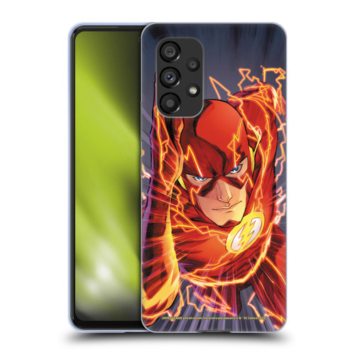 Justice League DC Comics The Flash Comic Book Cover Vol 1 Move Forward Soft Gel Case for Samsung Galaxy A53 5G (2022)