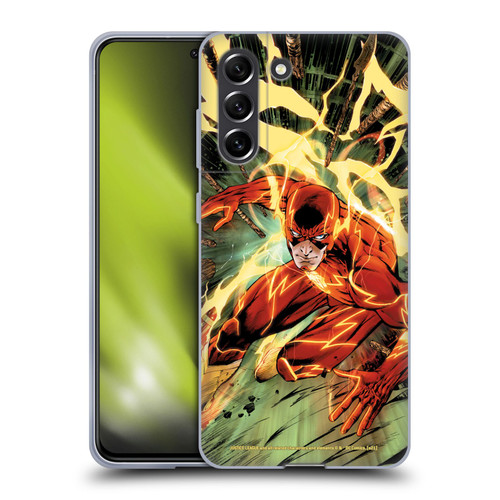 Justice League DC Comics The Flash Comic Book Cover New 52 #9 Soft Gel Case for Samsung Galaxy S21 FE 5G