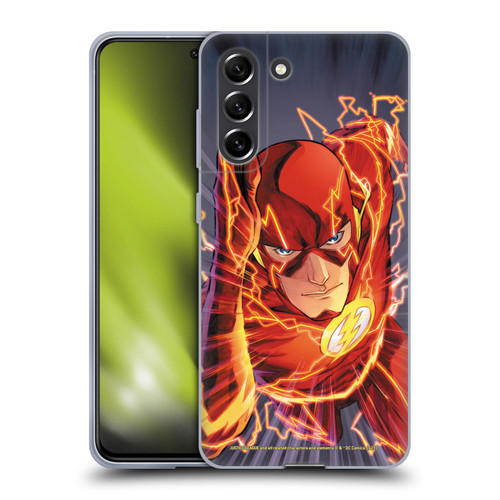 Justice League DC Comics The Flash Comic Book Cover Vol 1 Move Forward Soft Gel Case for Samsung Galaxy S21 FE 5G