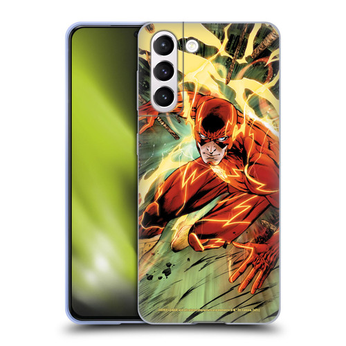 Justice League DC Comics The Flash Comic Book Cover New 52 #9 Soft Gel Case for Samsung Galaxy S21 5G