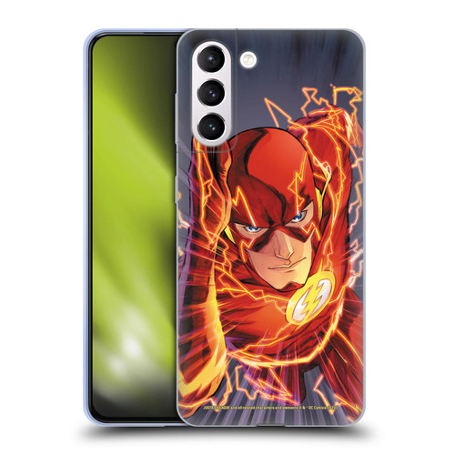 Justice League DC Comics The Flash Comic Book Cover Vol 1 Move Forward Soft Gel Case for Samsung Galaxy S21+ 5G