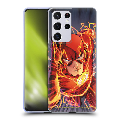 Justice League DC Comics The Flash Comic Book Cover Vol 1 Move Forward Soft Gel Case for Samsung Galaxy S21 Ultra 5G