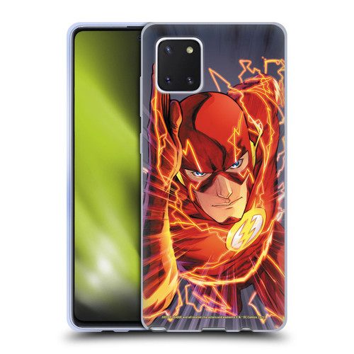Justice League DC Comics The Flash Comic Book Cover Vol 1 Move Forward Soft Gel Case for Samsung Galaxy Note10 Lite