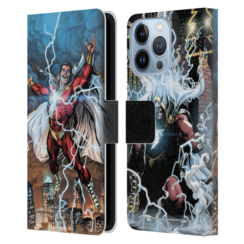 Justice League DC Comics Shazam Comic Book Art Issue #1 Variant 2019 Leather Book Wallet Case Cover For Apple iPhone 13 Pro