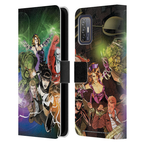 Justice League DC Comics Dark Comic Art #30 Group Leather Book Wallet Case Cover For HTC Desire 21 Pro 5G