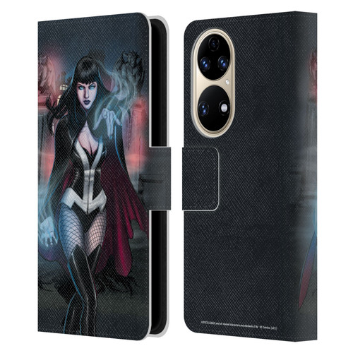 Justice League DC Comics Dark Comic Art Zatanna Futures End #1 Leather Book Wallet Case Cover For Huawei P50