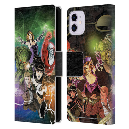 Justice League DC Comics Dark Comic Art #30 Group Leather Book Wallet Case Cover For Apple iPhone 11