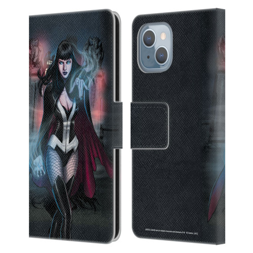 Justice League DC Comics Dark Comic Art Zatanna Futures End #1 Leather Book Wallet Case Cover For Apple iPhone 14