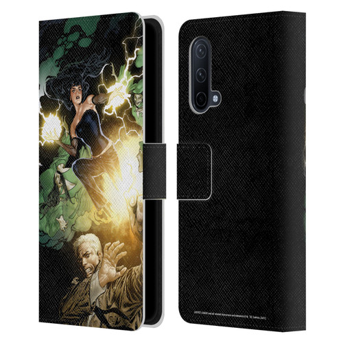 Justice League DC Comics Dark Comic Art Constantine and Zatanna Leather Book Wallet Case Cover For OnePlus Nord CE 5G