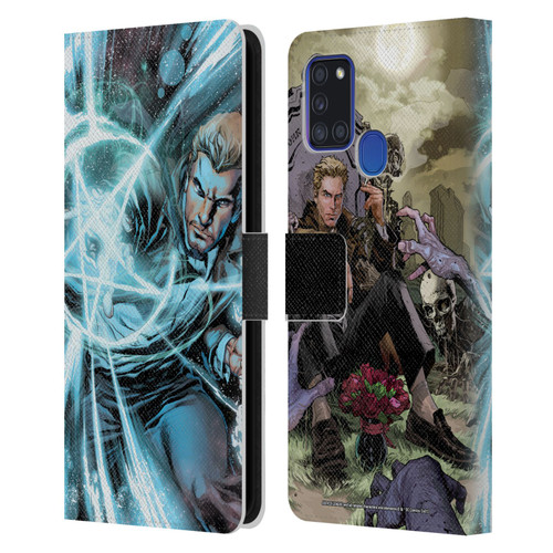 Justice League DC Comics Dark Comic Art Constantine #1 Leather Book Wallet Case Cover For Samsung Galaxy A21s (2020)