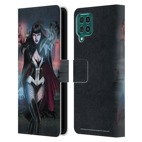 Justice League DC Comics Dark Comic Art Zatanna Futures End #1 Leather Book Wallet Case Cover For Samsung Galaxy F62 (2021)