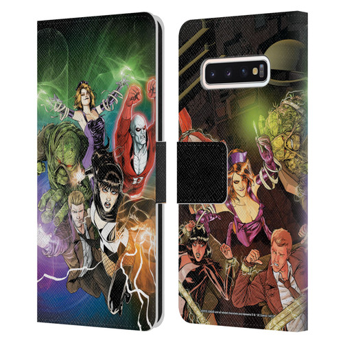 Justice League DC Comics Dark Comic Art #30 Group Leather Book Wallet Case Cover For Samsung Galaxy S10