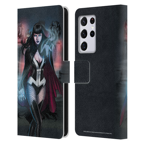Justice League DC Comics Dark Comic Art Zatanna Futures End #1 Leather Book Wallet Case Cover For Samsung Galaxy S21 Ultra 5G