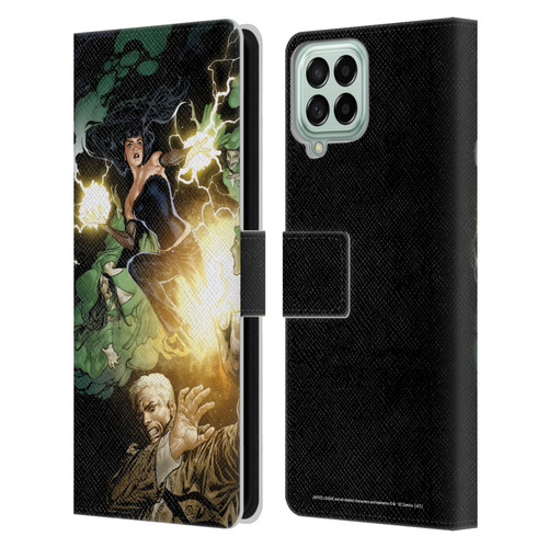Justice League DC Comics Dark Comic Art Constantine and Zatanna Leather Book Wallet Case Cover For Samsung Galaxy M53 (2022)