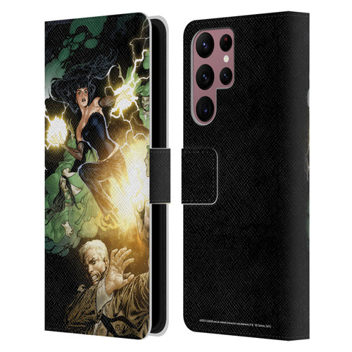 Justice League DC Comics Dark Comic Art Constantine and Zatanna Leather Book Wallet Case Cover For Samsung Galaxy S22 Ultra 5G