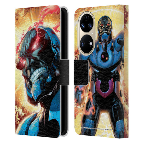 Justice League DC Comics Darkseid Comic Art New 52 #6 Cover Leather Book Wallet Case Cover For Huawei P50