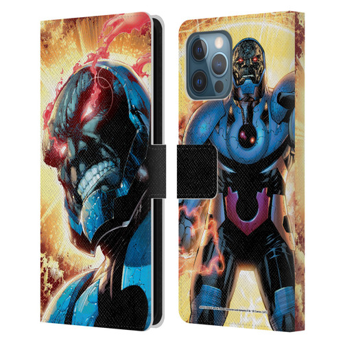 Justice League DC Comics Darkseid Comic Art New 52 #6 Cover Leather Book Wallet Case Cover For Apple iPhone 12 Pro Max