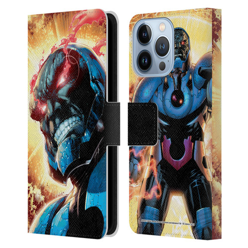 Justice League DC Comics Darkseid Comic Art New 52 #6 Cover Leather Book Wallet Case Cover For Apple iPhone 13 Pro