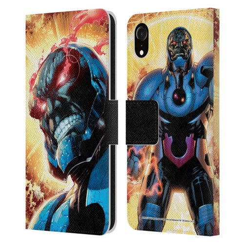Justice League DC Comics Darkseid Comic Art New 52 #6 Cover Leather Book Wallet Case Cover For Apple iPhone XR