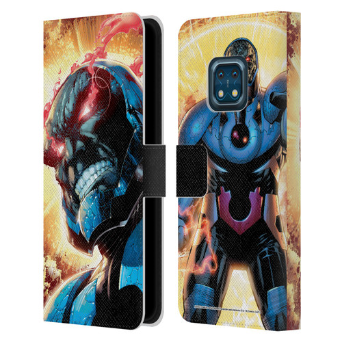 Justice League DC Comics Darkseid Comic Art New 52 #6 Cover Leather Book Wallet Case Cover For Nokia XR20