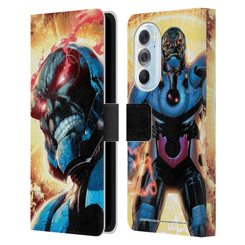 Justice League DC Comics Darkseid Comic Art New 52 #6 Cover Leather Book Wallet Case Cover For Motorola Edge X30