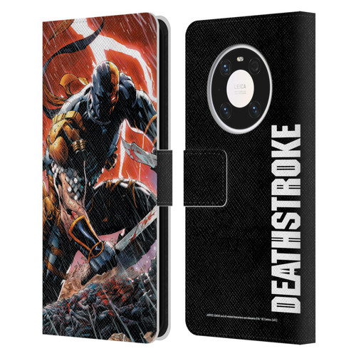 Justice League DC Comics Deathstroke Comic Art Vol. 1 Gods Of War Leather Book Wallet Case Cover For Huawei Mate 40 Pro 5G