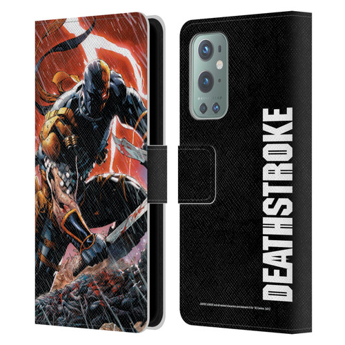 Justice League DC Comics Deathstroke Comic Art Vol. 1 Gods Of War Leather Book Wallet Case Cover For OnePlus 9