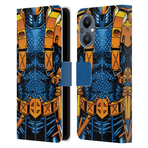 Justice League DC Comics Deathstroke Comic Art New 52 Costume Leather Book Wallet Case Cover For OnePlus Nord N20 5G