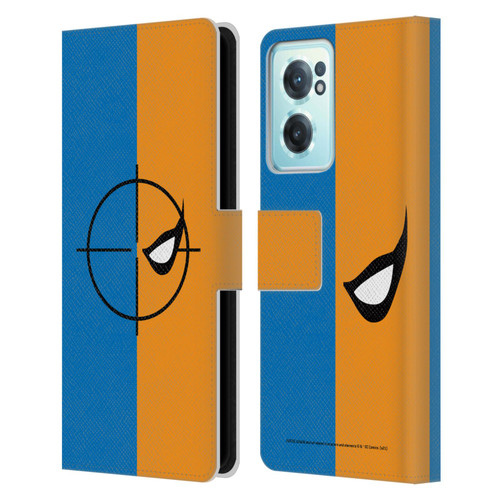 Justice League DC Comics Deathstroke Comic Art Logo Leather Book Wallet Case Cover For OnePlus Nord CE 2 5G